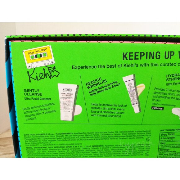Kiehl’s Keeping Up With Kiehl’s Holiday Vault Set Cleanse Hydrate Treat Protect - Picture 7 of 13